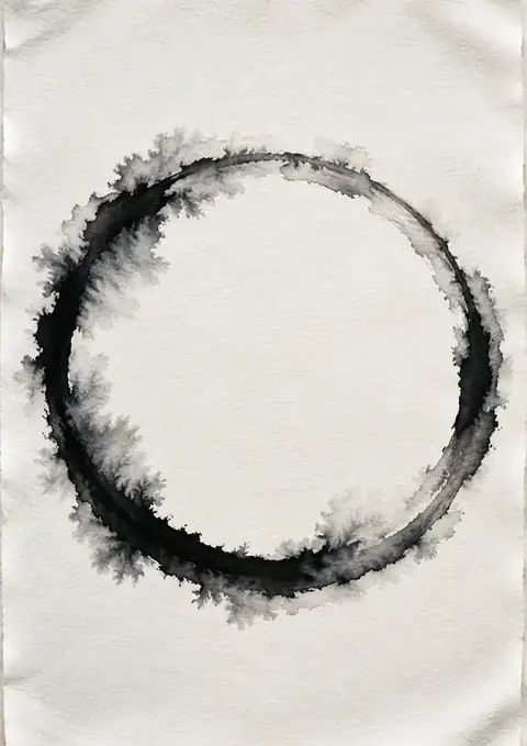 Arrival poster, Ink on wet paper