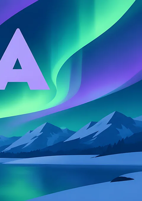 Aurora Panorama · 4 of 4 poster, Wall panorama sheet