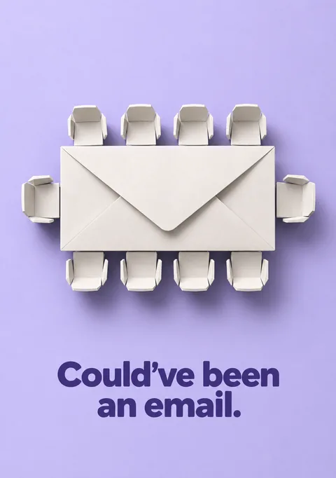 Could've Been an Email poster, Paper-craft render