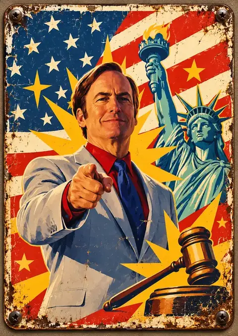 Better Call Saul poster, Vintage enamel tin sign