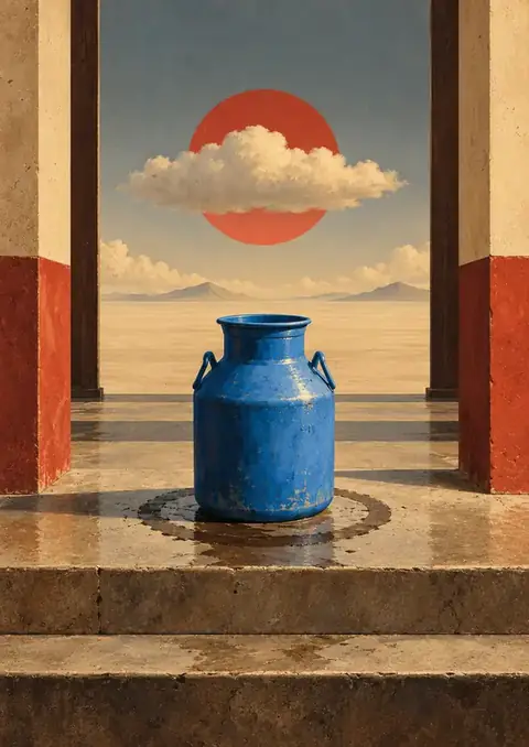 The Twenty-Litre Can poster, Surrealist painting