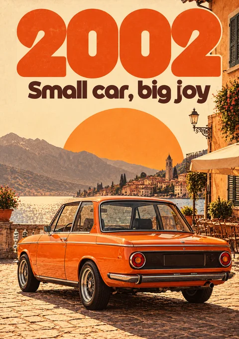 2002 poster, Retro travel poster