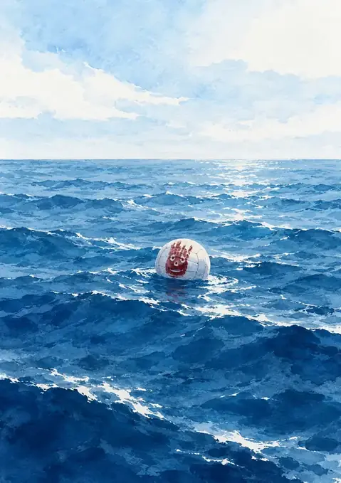 Cast Away poster, Soft watercolour