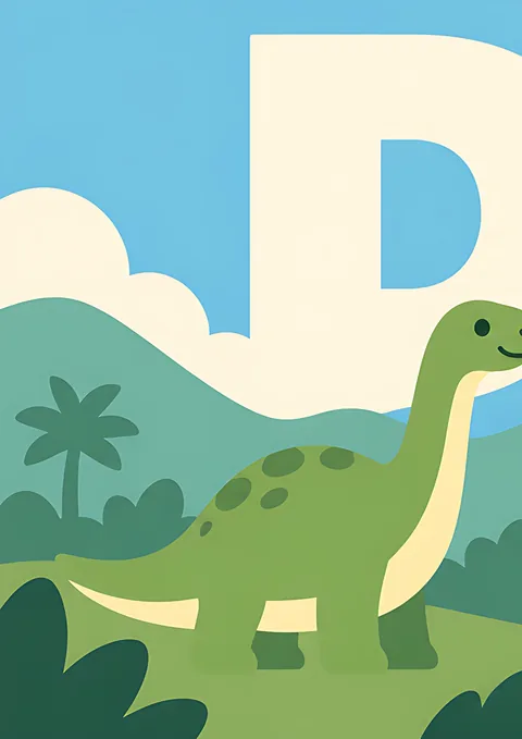 Dino Panorama · 1 of 4 poster, Wall panorama sheet