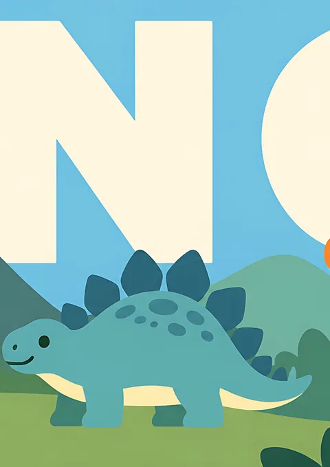 Dino Panorama · 3 of 4 poster, Wall panorama sheet