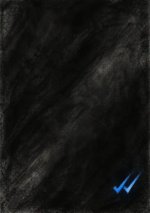 Two Ticks poster, Chalk on charcoal