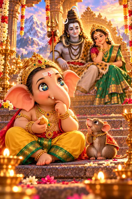Ganesha's Insight poster, Cinematic 3D animation