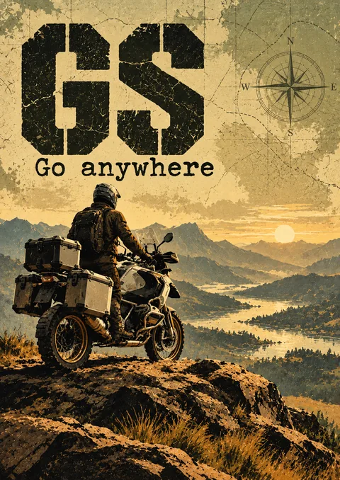 GS: Go Anywhere poster, Expedition map poster