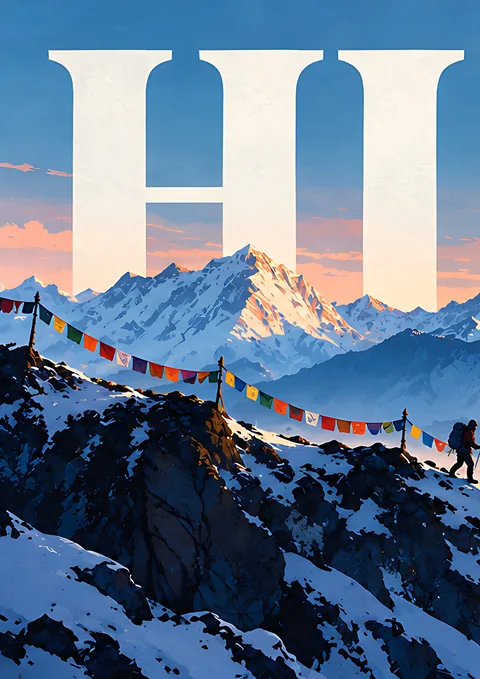 Himalaya Panorama · 1 of 4 poster, Wall panorama sheet