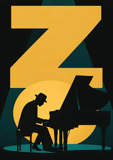 Jazz Panorama · 3 of 4 poster, Wall panorama sheet