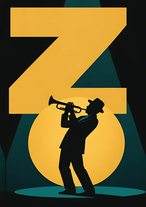 Jazz Panorama · 4 of 4 poster, Wall panorama sheet