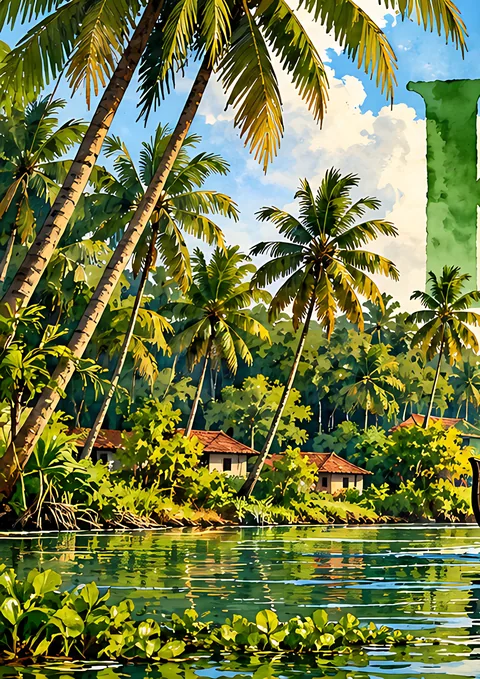 Kerala Panorama · 1 of 4 poster, Wall panorama sheet