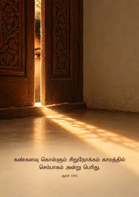 Kural 1092 poster, Warm interior light