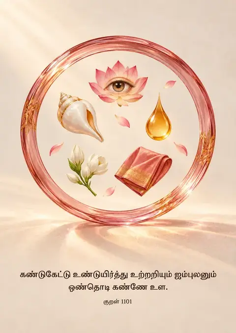 Kural 1101 poster, Soft still life, rose glass
