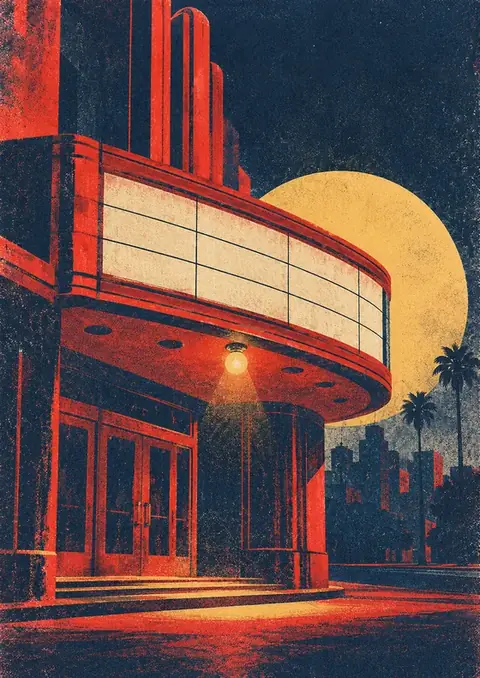 The Last Show poster, Art Deco screen-print
