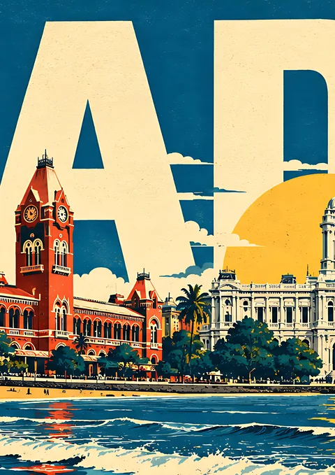 Madras Panorama · 2 of 4 poster, Wall panorama sheet