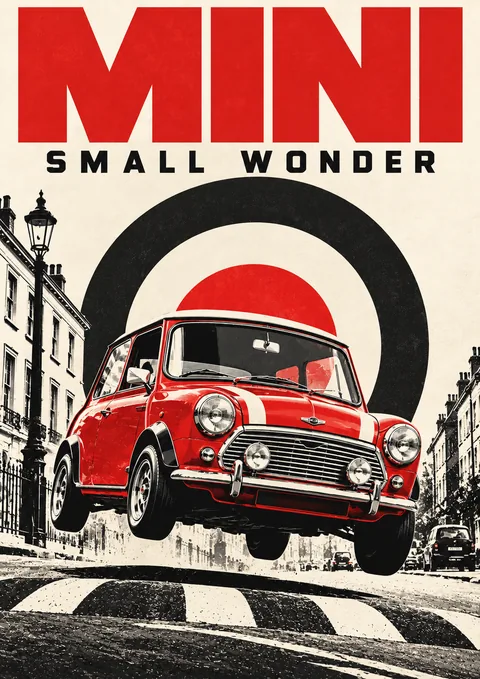 Mini: Small Wonder poster, Pop-art poster