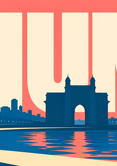 Mumbai Panorama · 2 of 4 poster, Wall panorama sheet