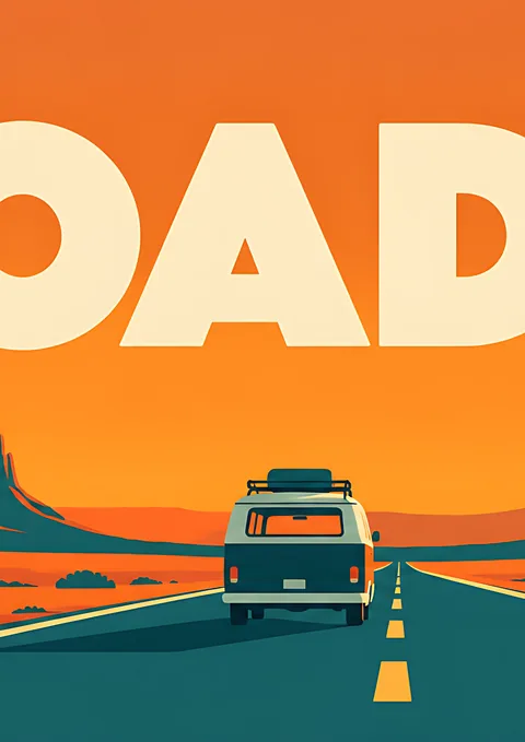 Road Trip Panorama · 2 of 4 poster, Wall panorama sheet