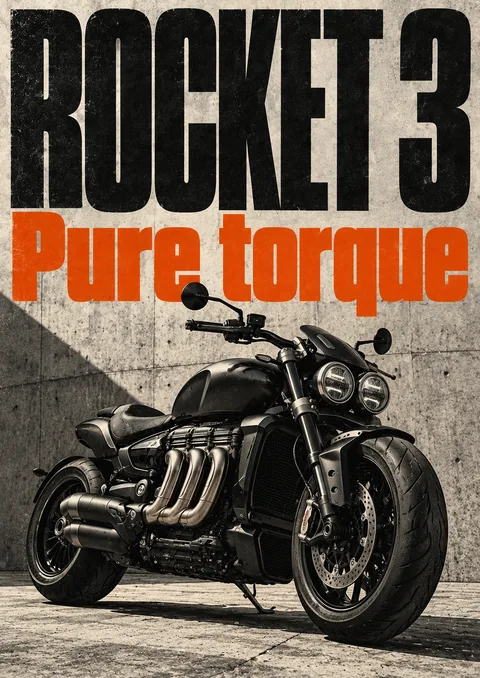 Rocket 3 poster, Grunge poster