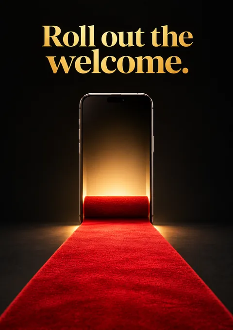 Roll Out the Welcome poster, Cinematic 3D render