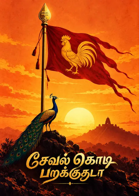 Seval Kodi poster, Cinematic sunset painting
