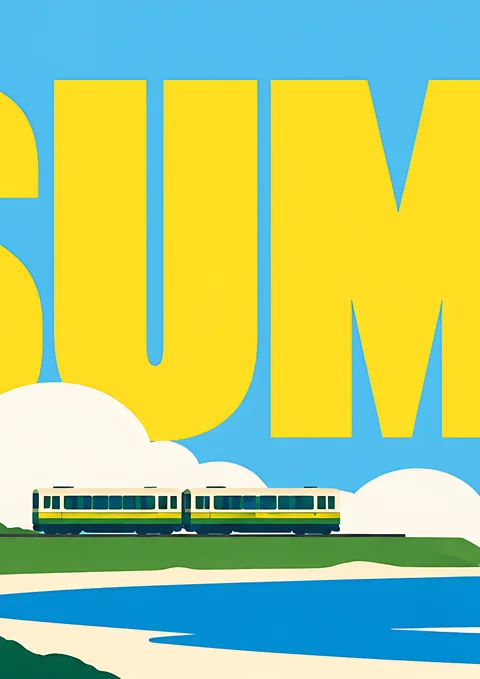 Summer Panorama · 2 of 4 poster, Wall panorama sheet