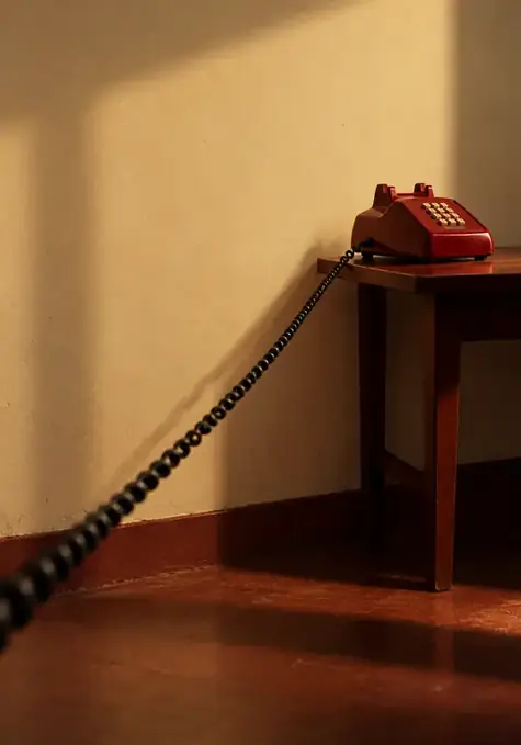 Long Distance poster, Photograph, red oxide & cream