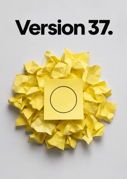 Version 37 poster, Overhead photograph