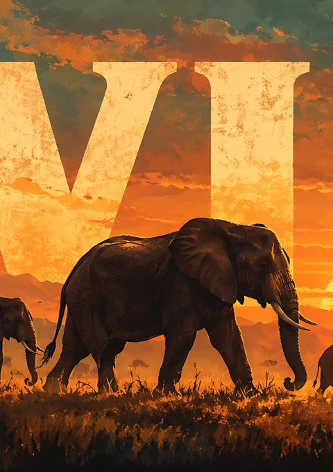 Wild Panorama · 2 of 4 poster, Wall panorama sheet